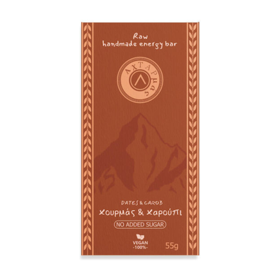 Μπάρα Ενέργειας Raw Χουρμάς & Χαρούπι Αχταρμάς 55gr
