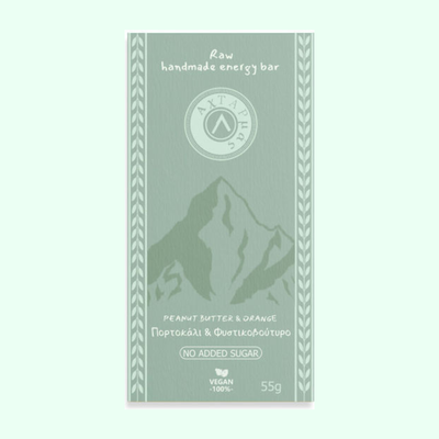 Μπάρα Ενέργειας Raw Αχταρμάς Φυστικοβούτυρο & Πορτοκάλι 55gr 