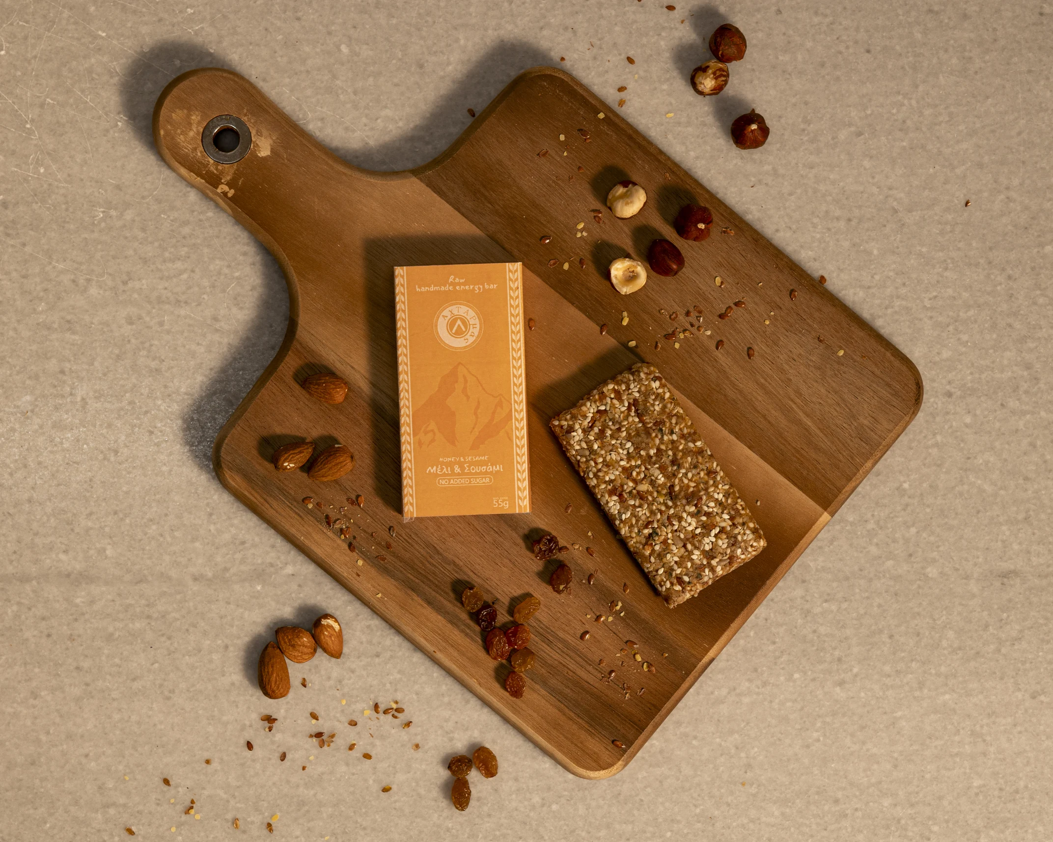 Raw Energy Bars, Honey & Sesame, Packaged, Landscape