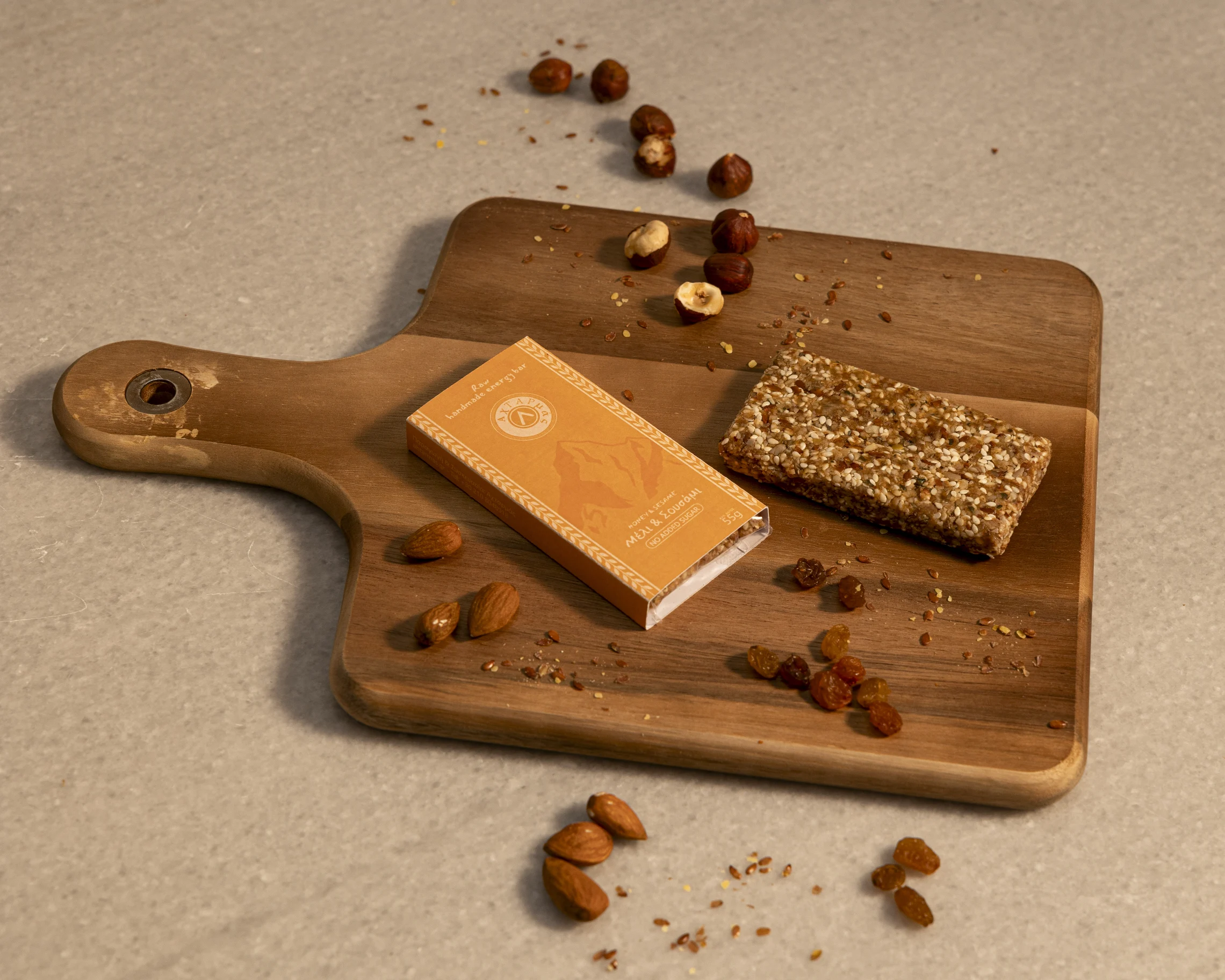 Raw Energy Bars, Honey & Sesame, Packaged, Landscape