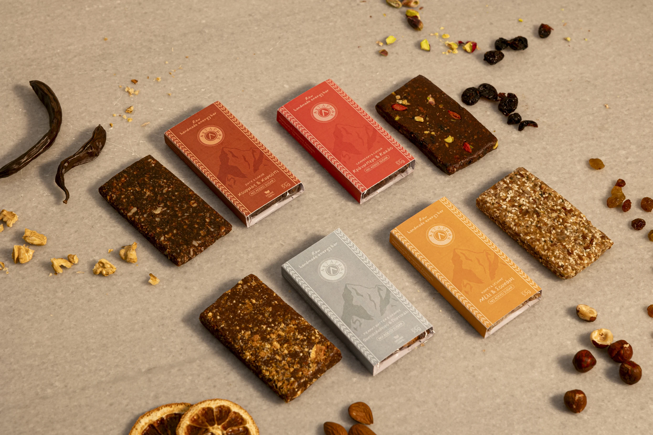 Raw Energy Bars, Packaged, Landscape