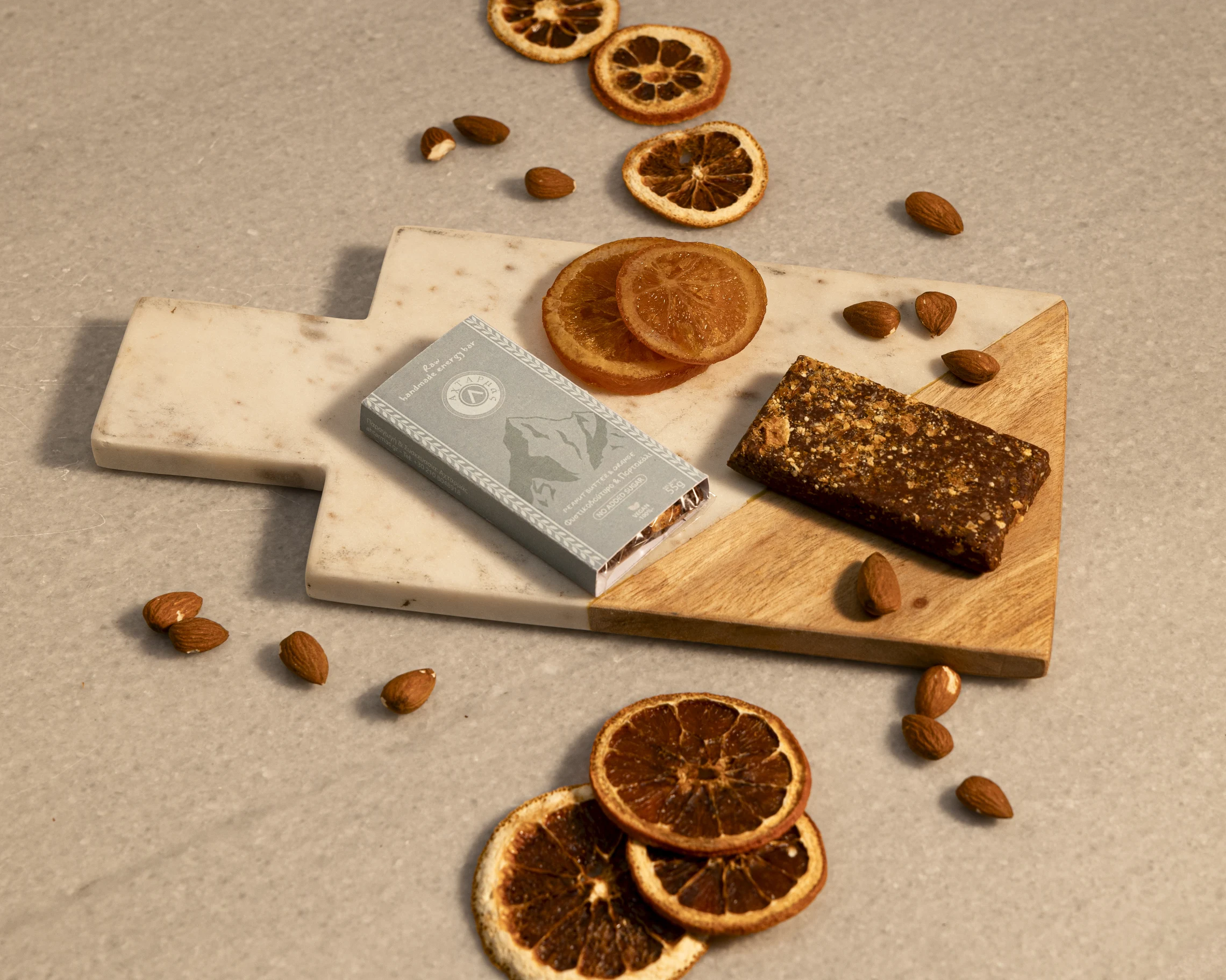 Raw Energy Bars, Peanut Butter & Orange, Packaged, Landscape